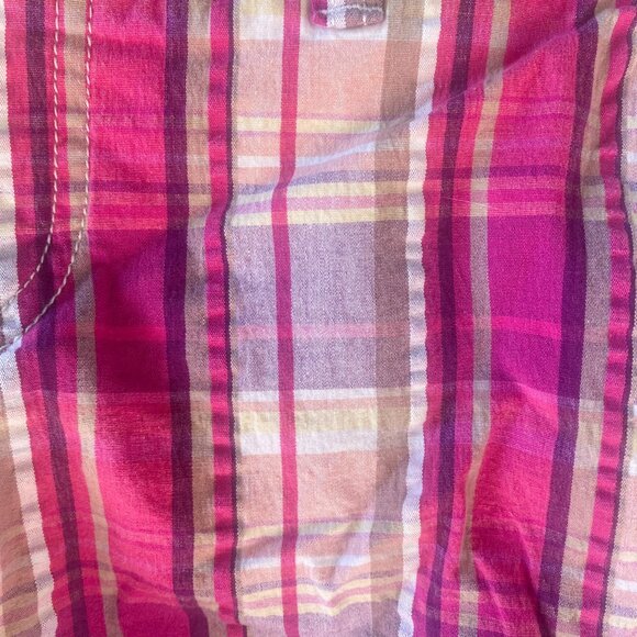 pink plaid shorts - Picture 3 of 11